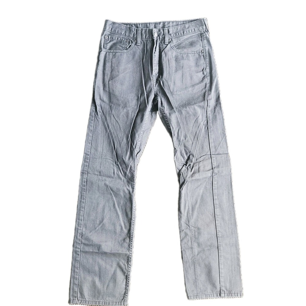 Levi's 505 Jeans Men's Size 31x32 Regular Fit Gray Denim Y2k Mid Rise Retro